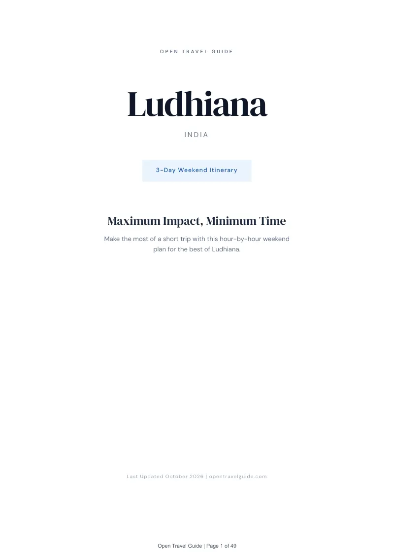 Ludhiana 3-Day Weekend Itinerary: Cover