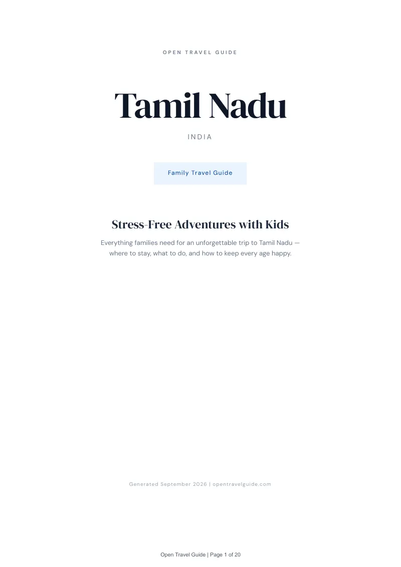 Tamil Nadu Complete Travel Bundle: Family guide · Cover