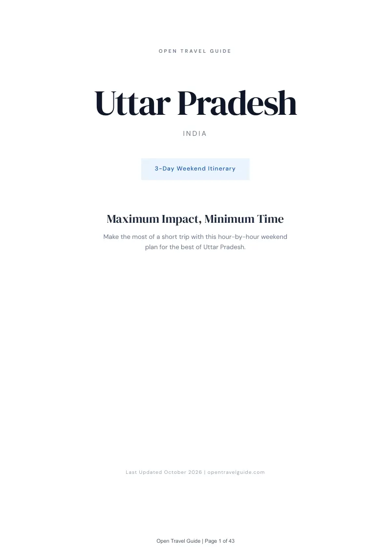 Uttar Pradesh 3-Day Weekend Itinerary: Cover
