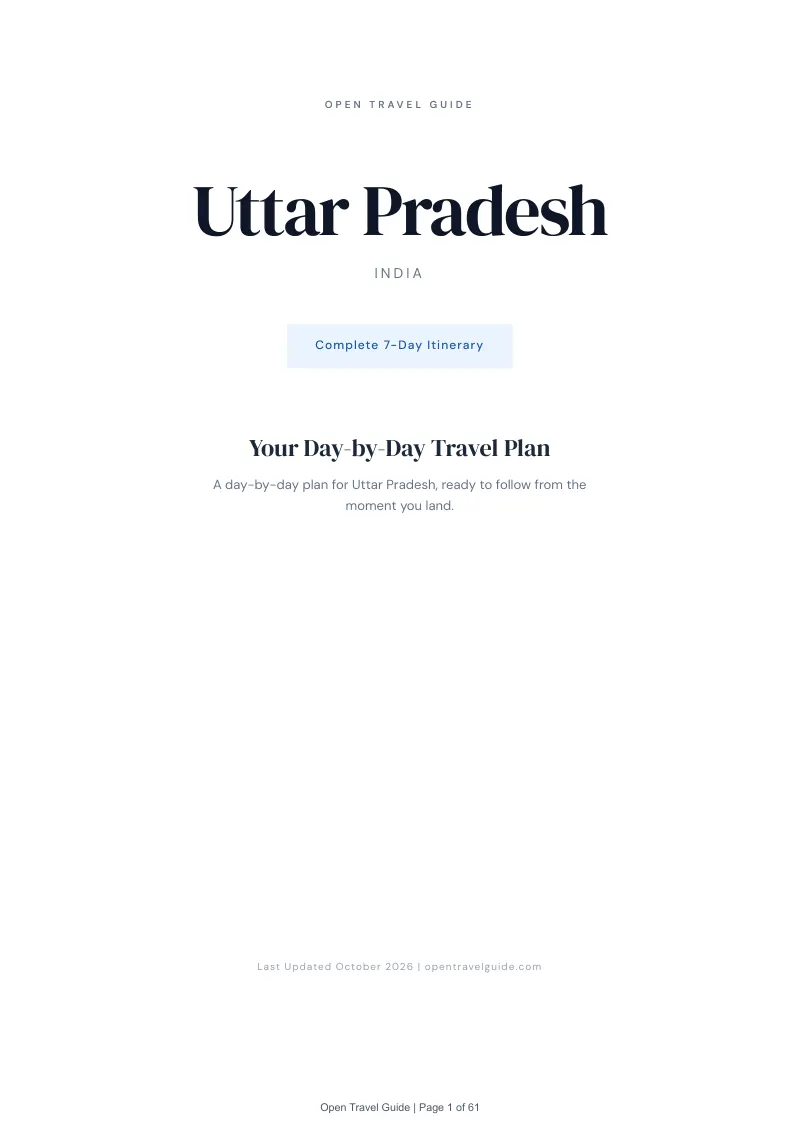 Uttar Pradesh 7-Day Itinerary: Cover