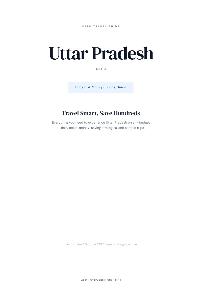 Uttar Pradesh Budget & Money-Saving Guide: Cover