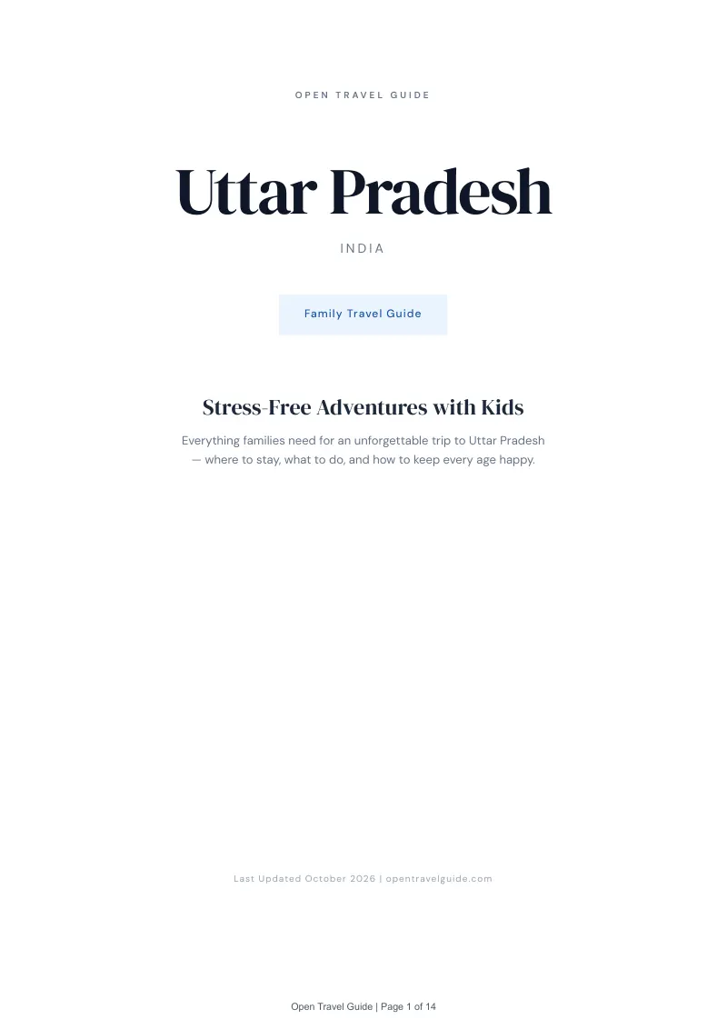 Uttar Pradesh Family Travel Guide: Cover