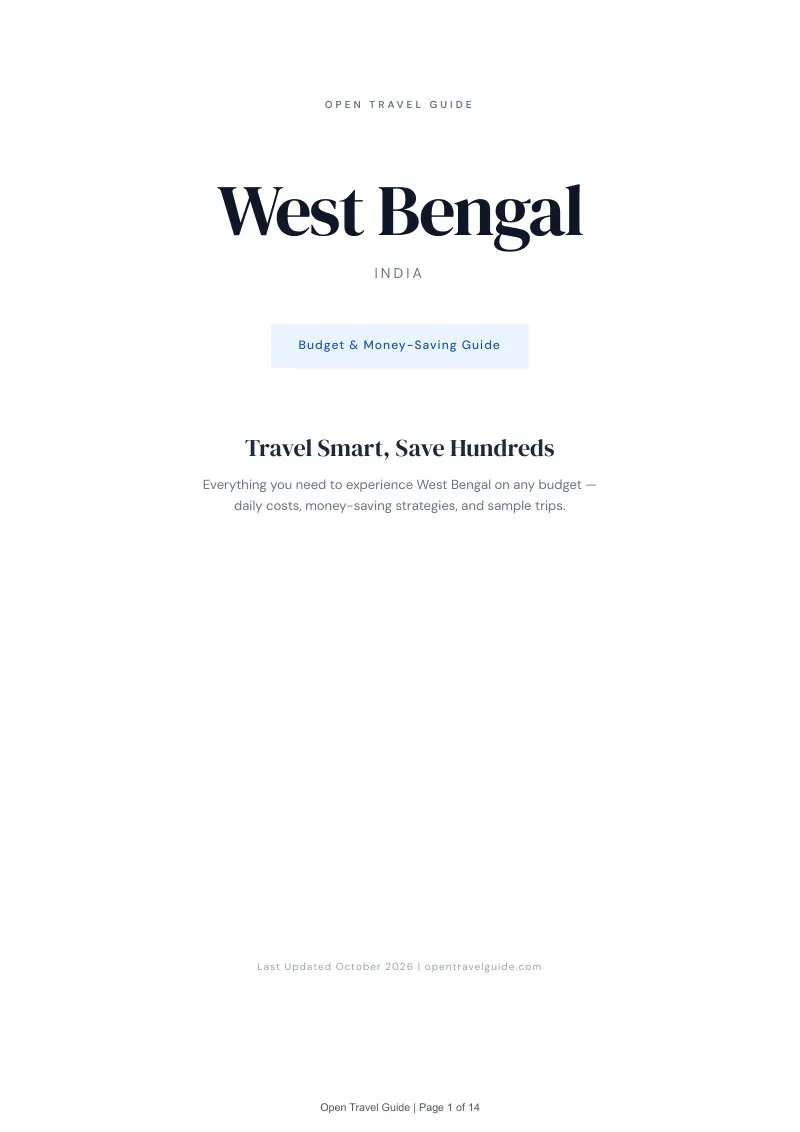 West Bengal Budget & Money-Saving Guide: Cover