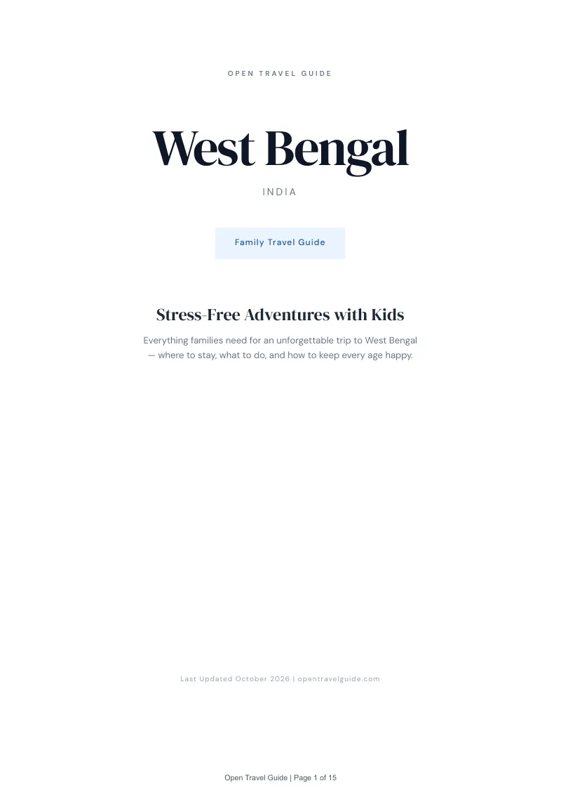 West Bengal Family Travel Guide: Cover
