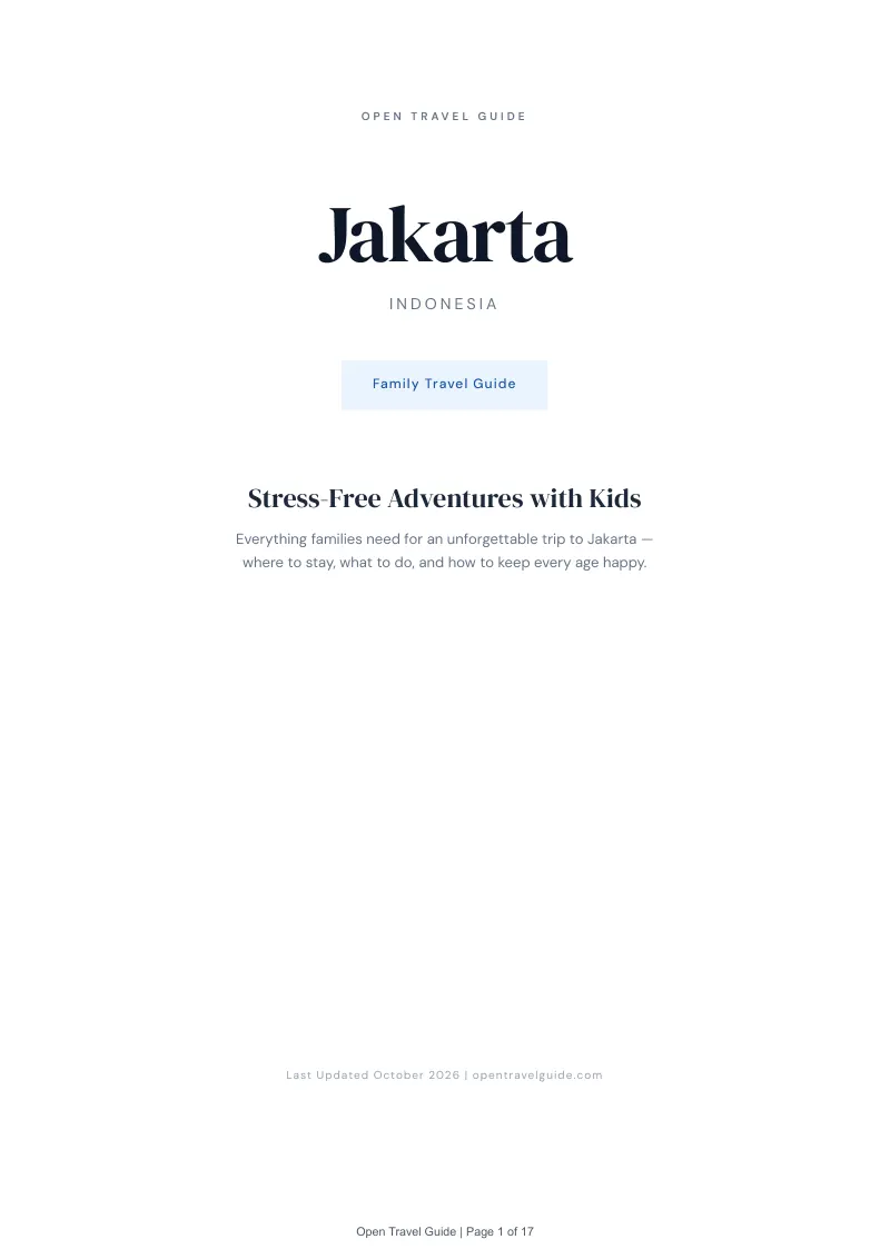 Jakarta Complete Travel Bundle: Family guide · Cover