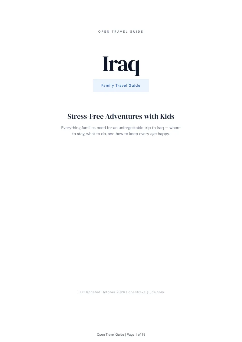 Iraq Family Travel Guide: Cover