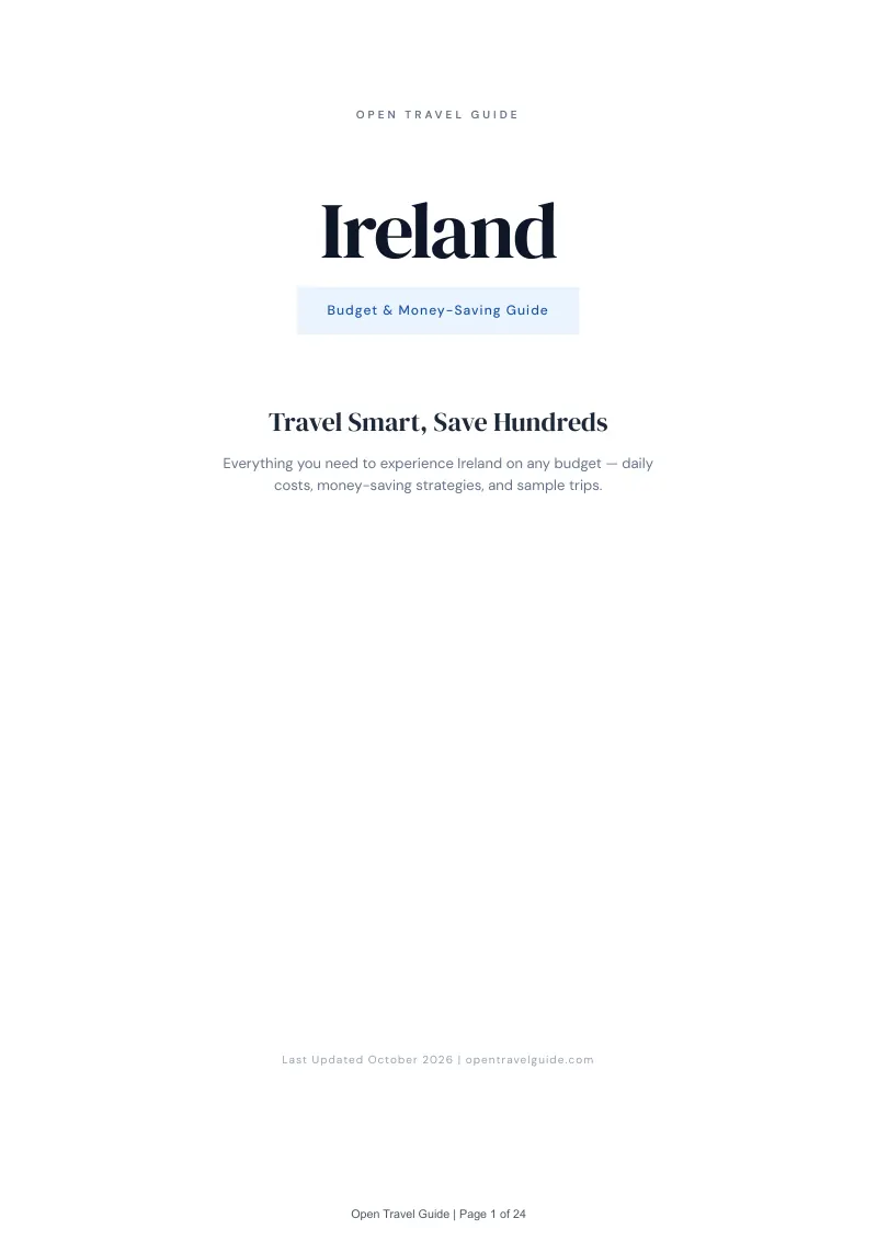 Ireland Budget & Money-Saving Guide: Cover