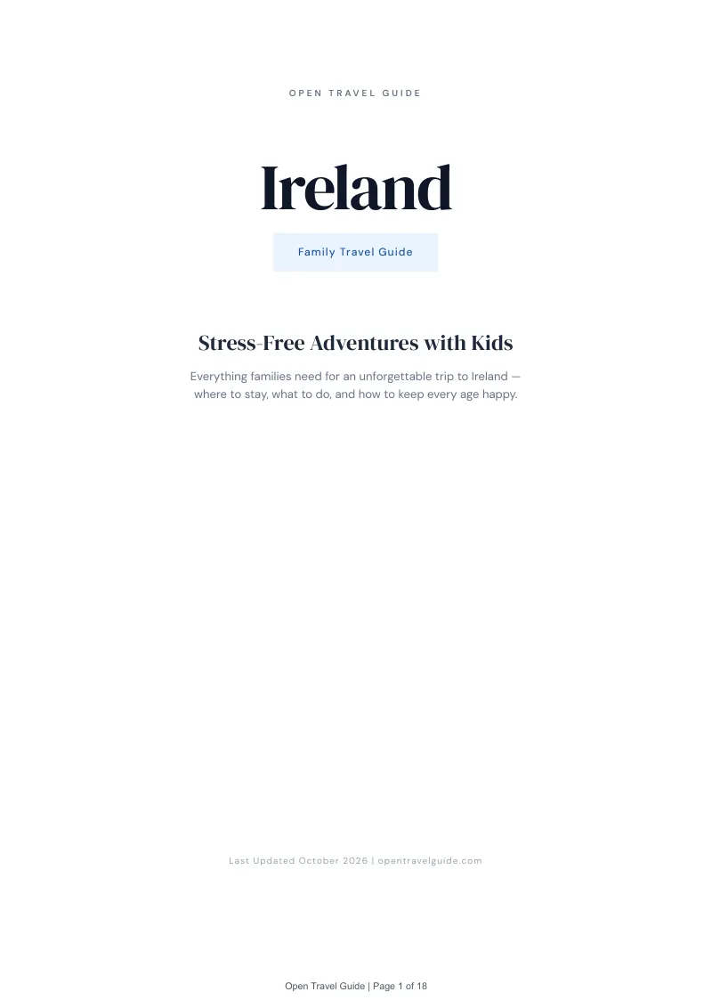 Ireland Family Travel Guide: Cover