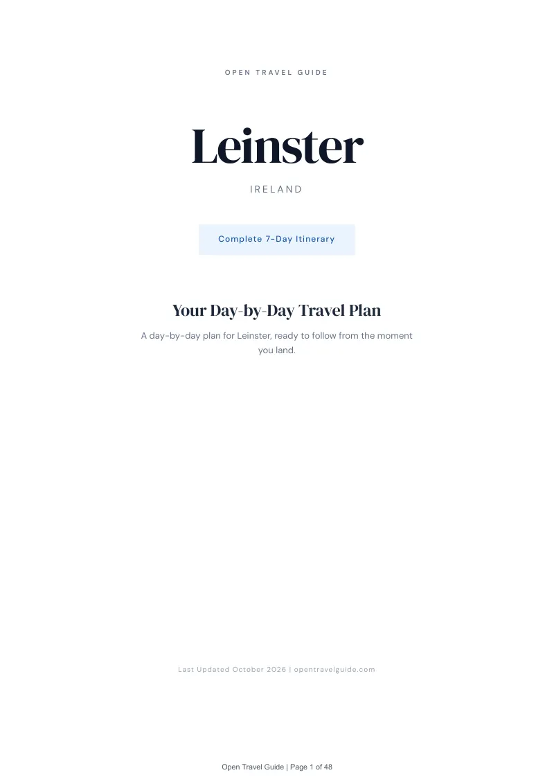 Leinster 7-Day Itinerary: Cover