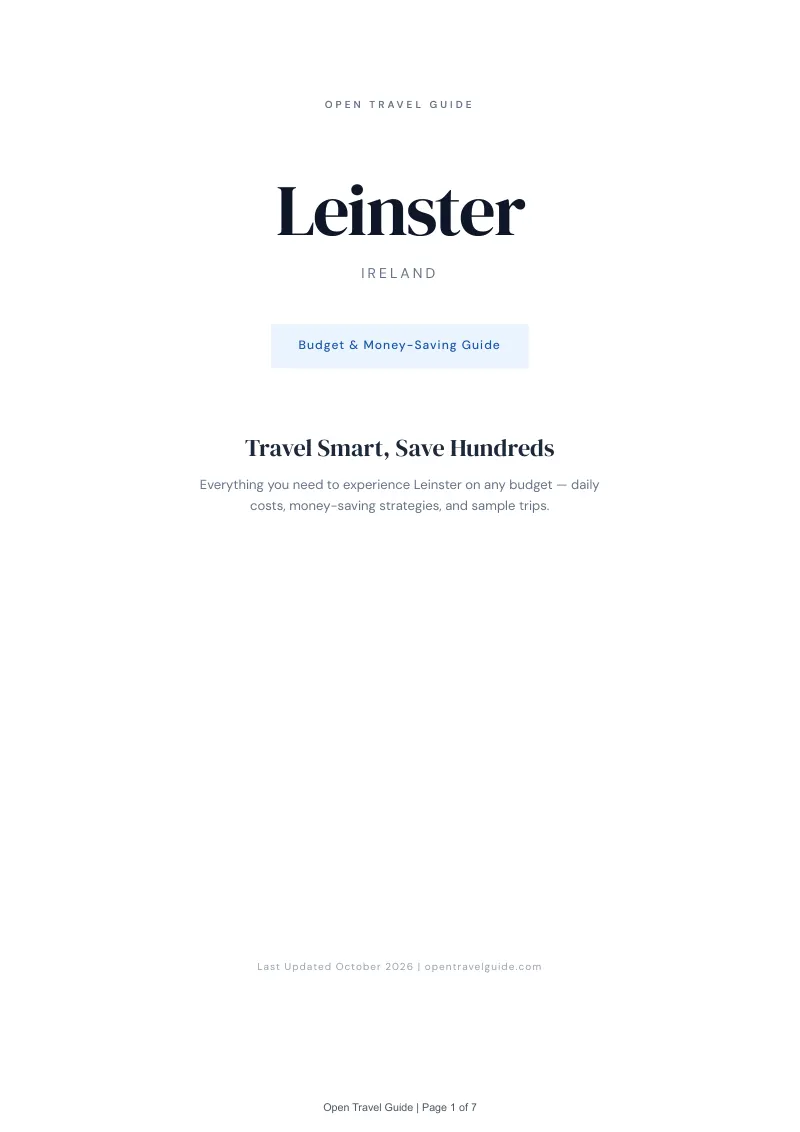 Leinster Budget & Money-Saving Guide: Cover
