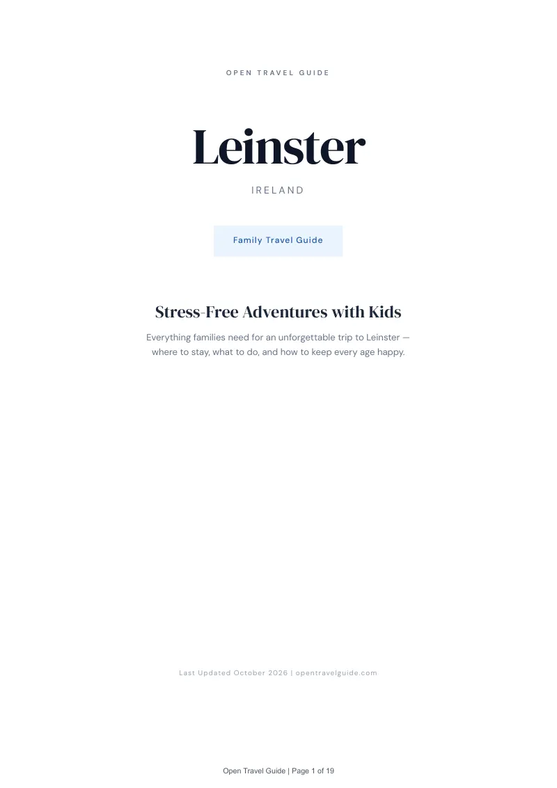 Leinster Family Travel Guide: Cover