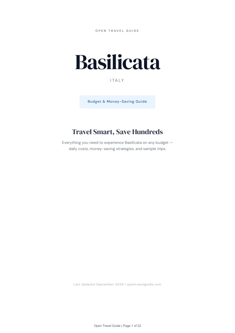 Basilicata Complete Travel Bundle: Budget guide · Cover