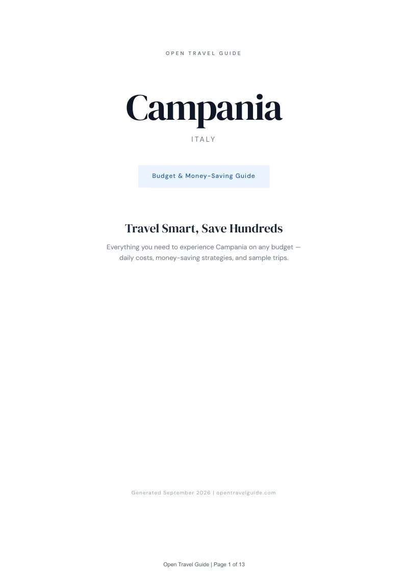 Campania Complete Travel Bundle: Budget guide · Cover