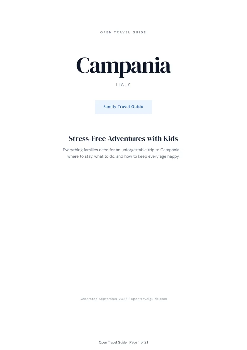 Campania Complete Travel Bundle: Family guide · Cover