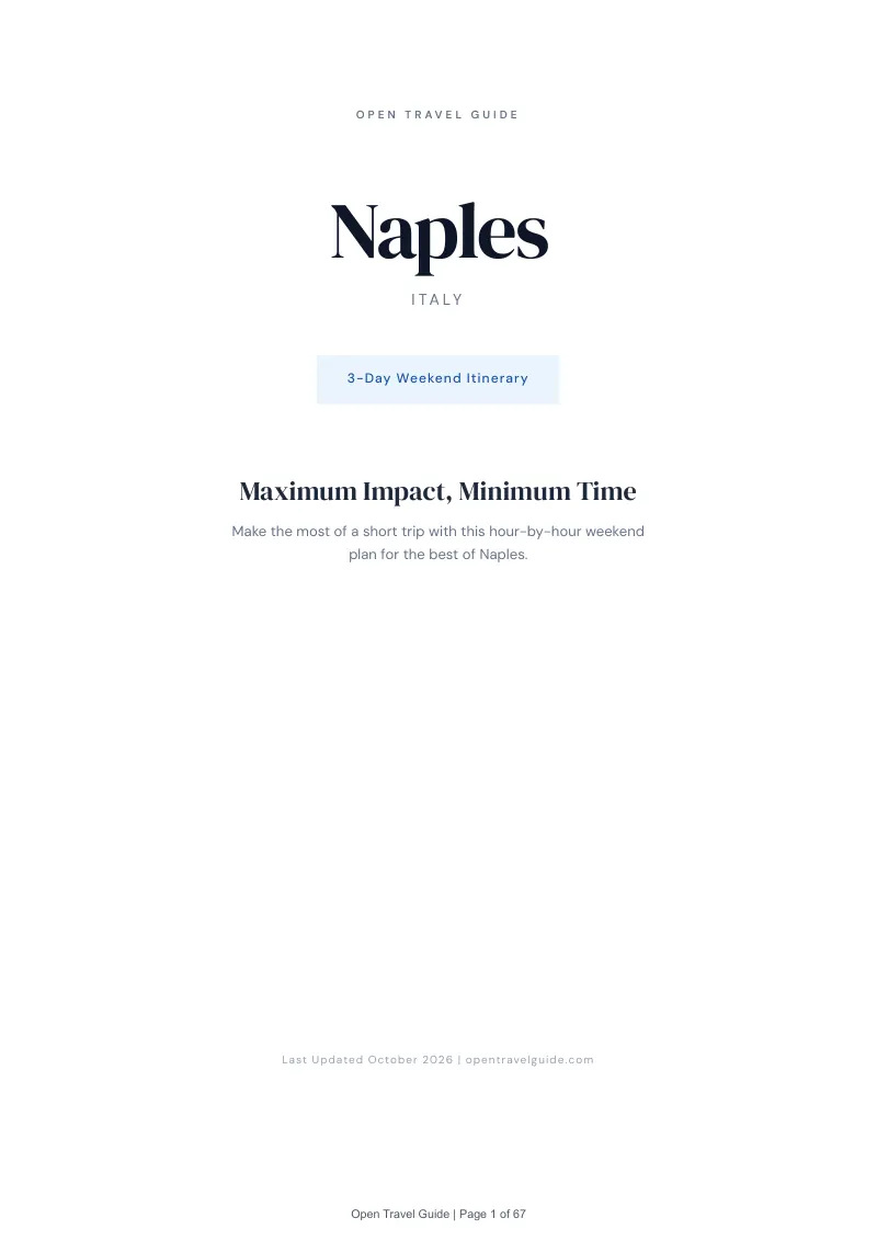 Naples 3-Day Weekend Itinerary: Cover