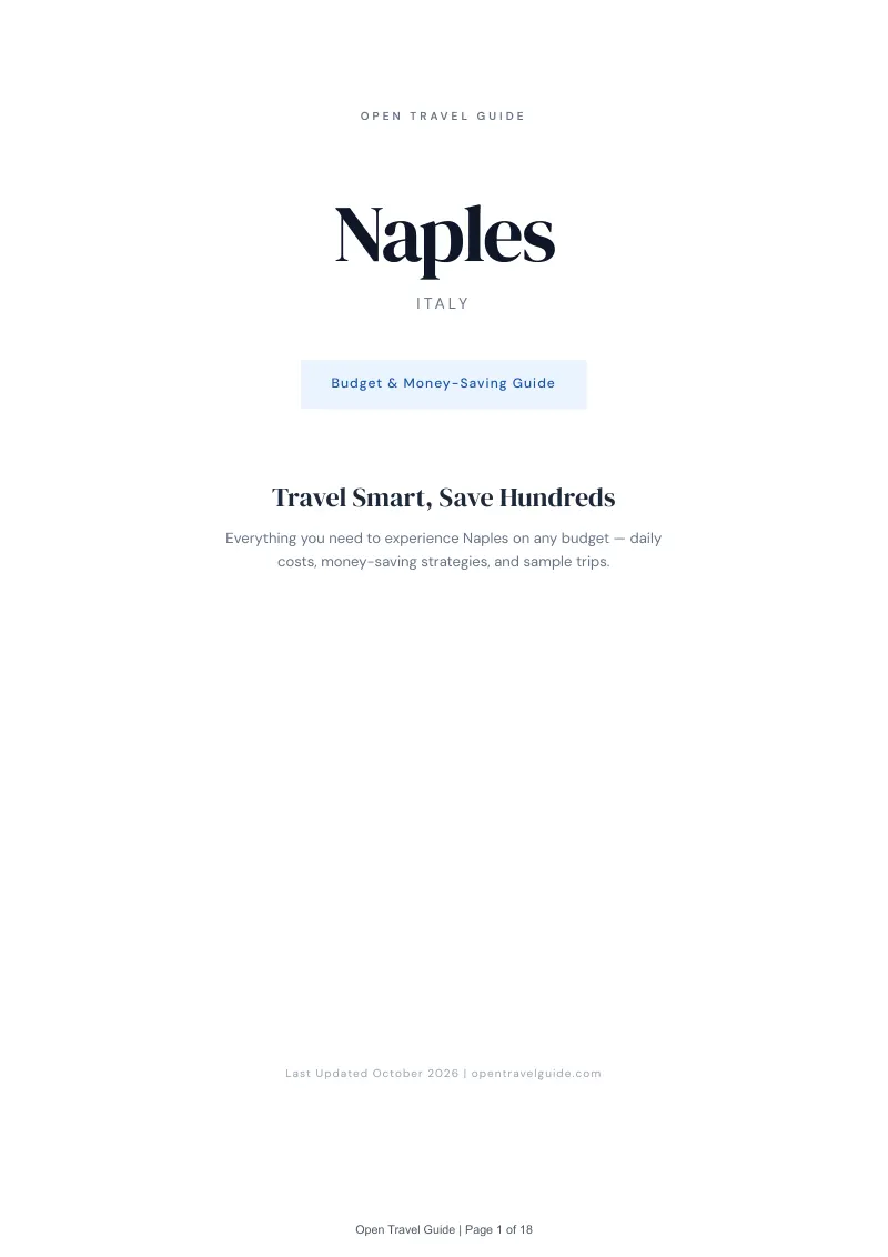 Naples Budget & Money-Saving Guide: Cover