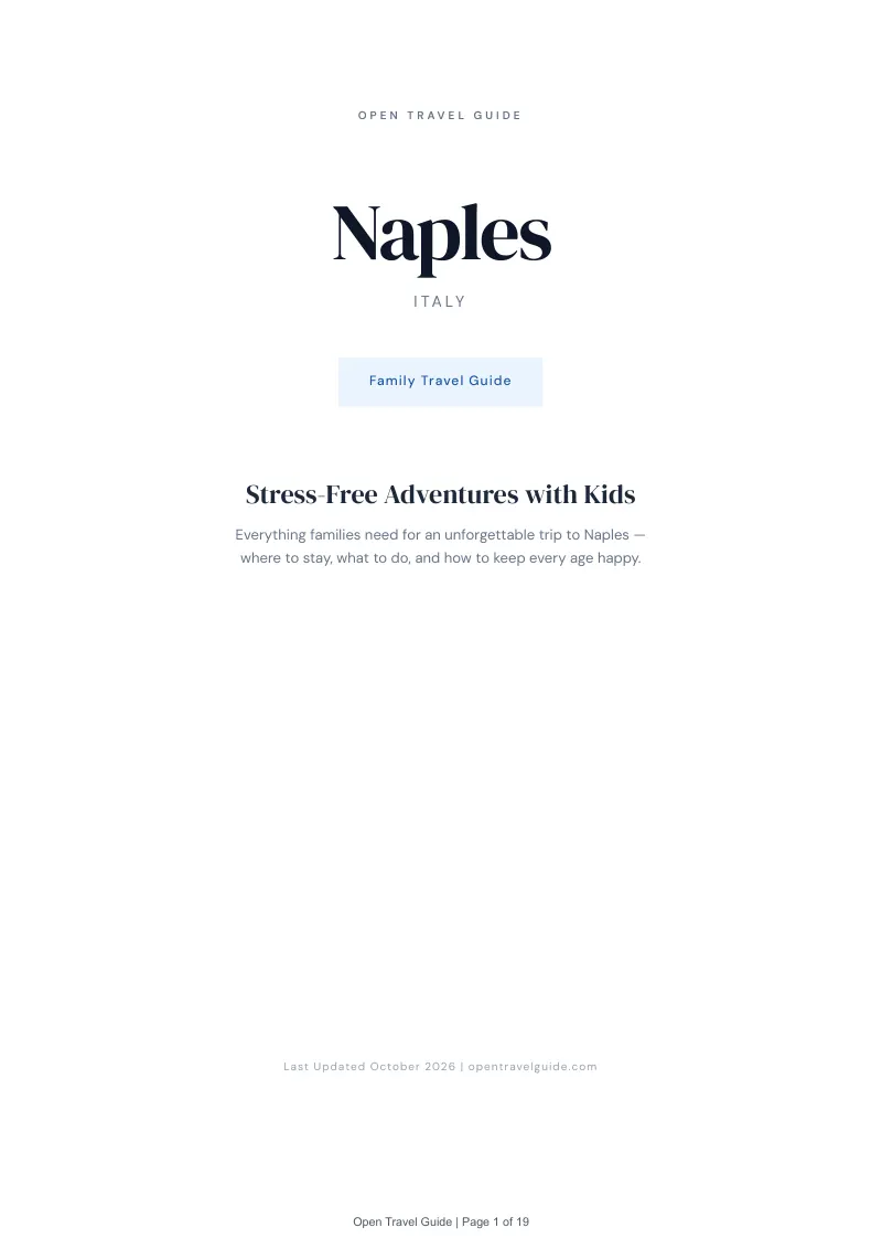 Naples Family Travel Guide: Cover