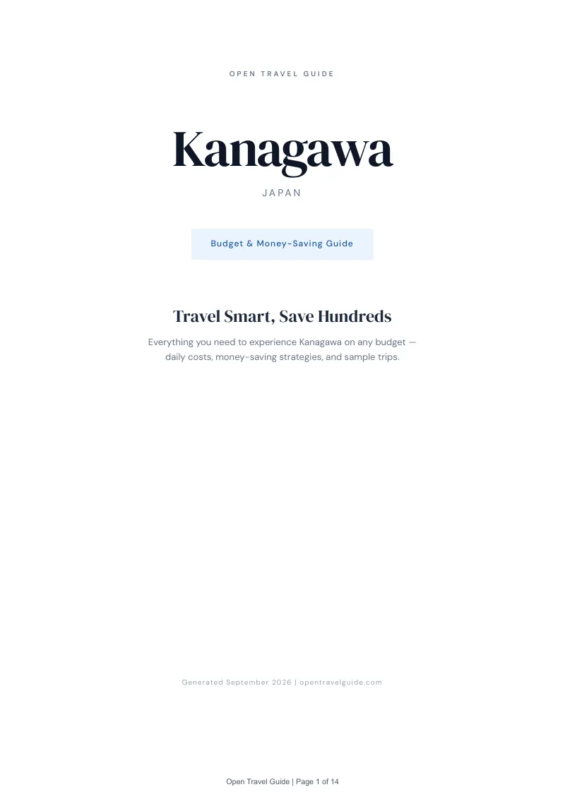 Kanagawa Complete Travel Bundle: Budget guide · Cover