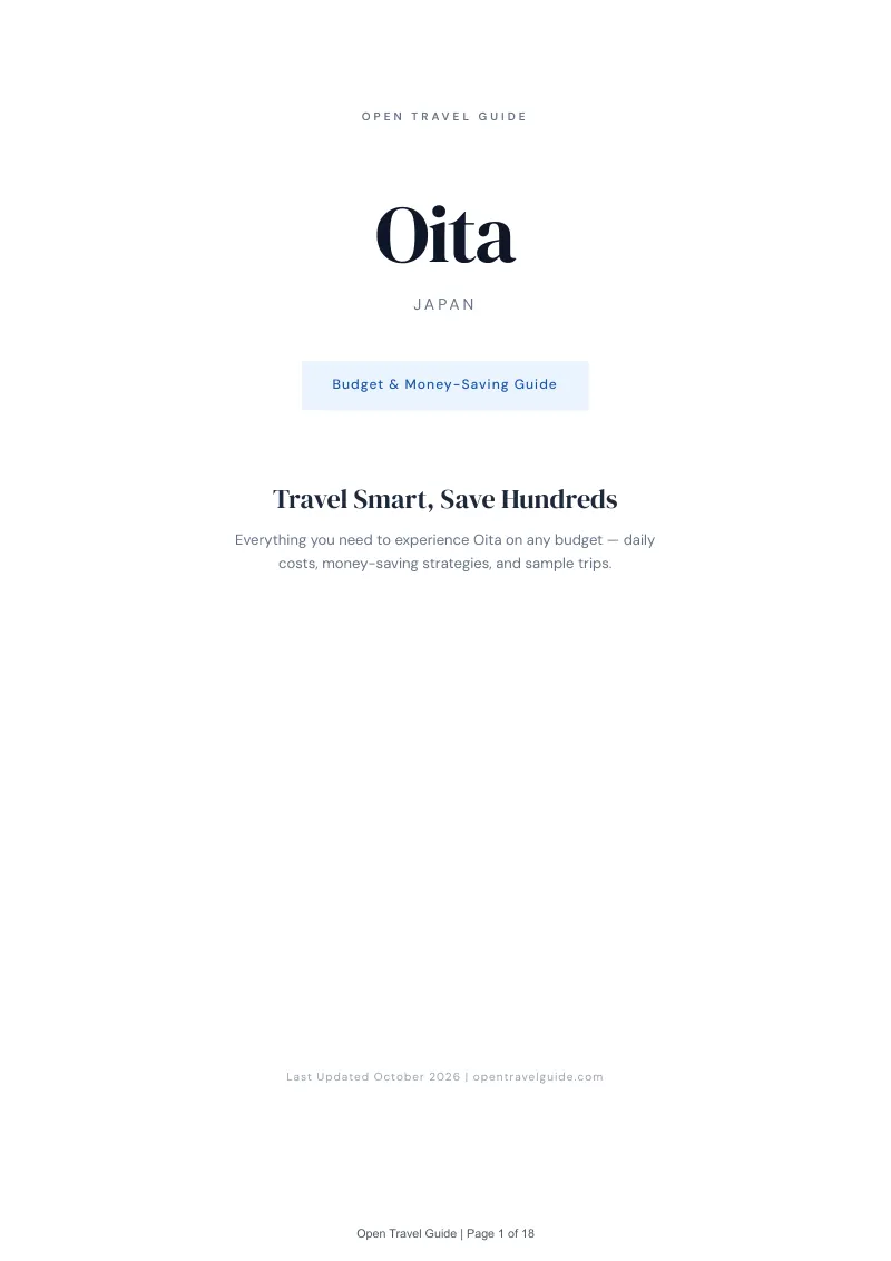 Oita Budget & Money-Saving Guide: Cover