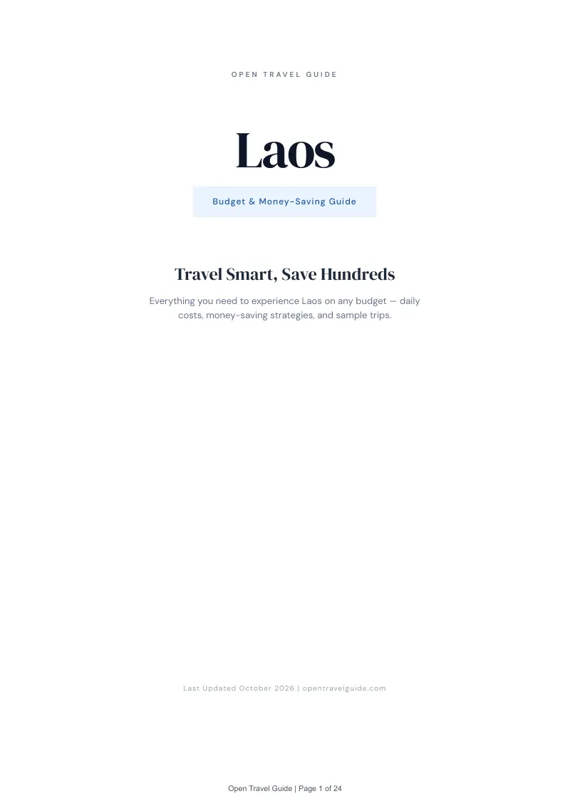 Laos Budget & Money-Saving Guide: Cover