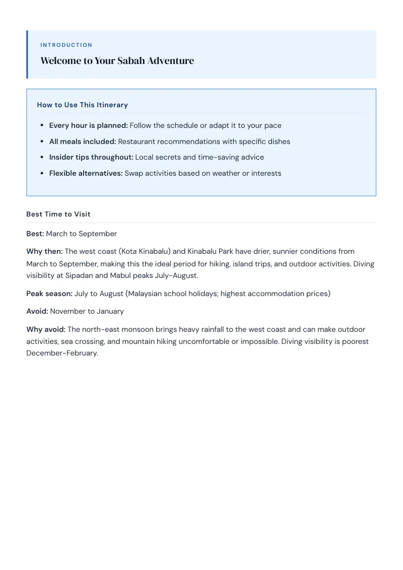 Sabah Complete Travel Bundle: 3-day itinerary · Page 2