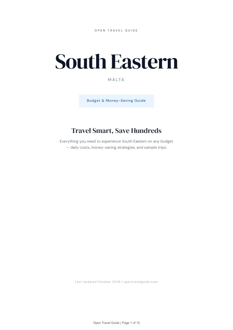 South Eastern Budget & Money-Saving Guide: Cover