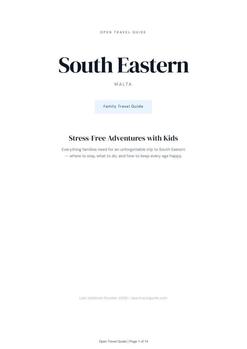South Eastern Family Travel Guide: Cover