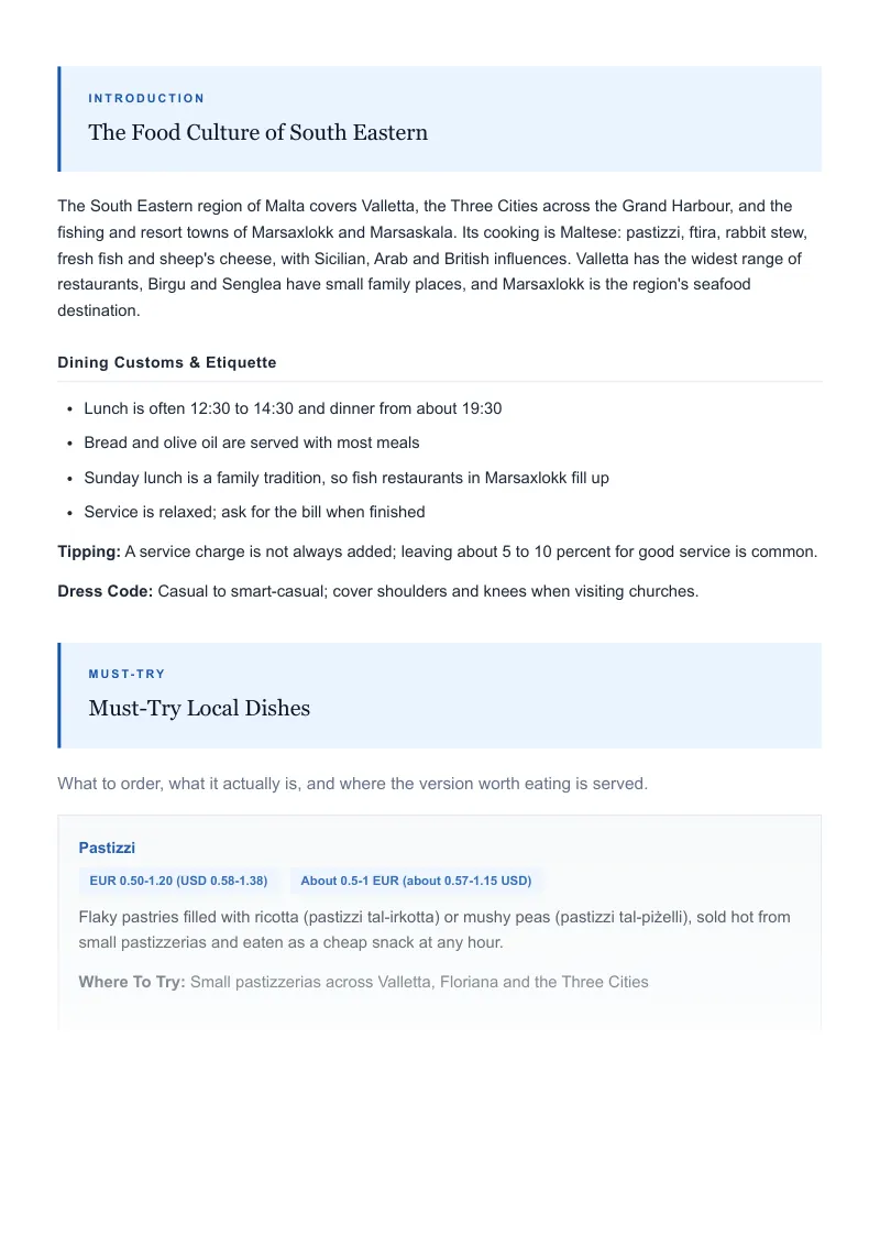 South Eastern Complete Travel Bundle: Food guide · Must-Try Local Dishes