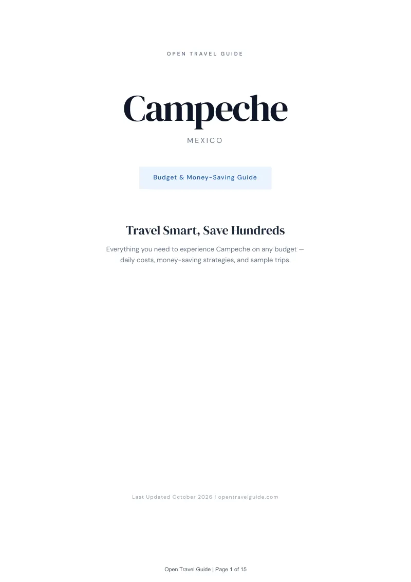 Campeche Budget & Money-Saving Guide: Cover