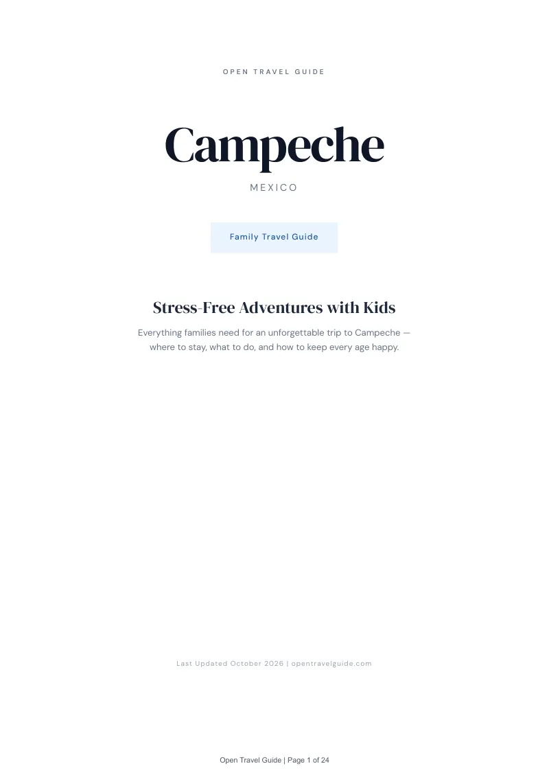 Campeche Family Travel Guide: Cover
