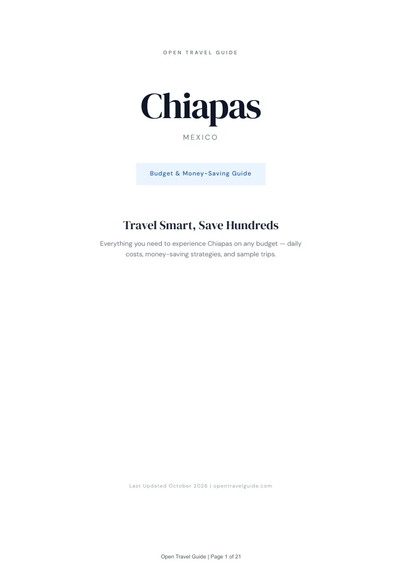 Chiapas Budget & Money-Saving Guide: Cover