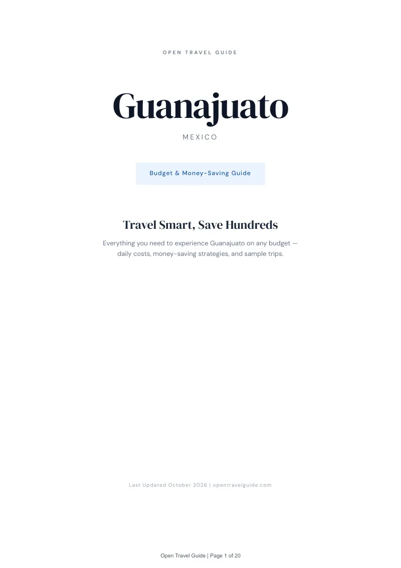 Guanajuato Budget & Money-Saving Guide: Cover