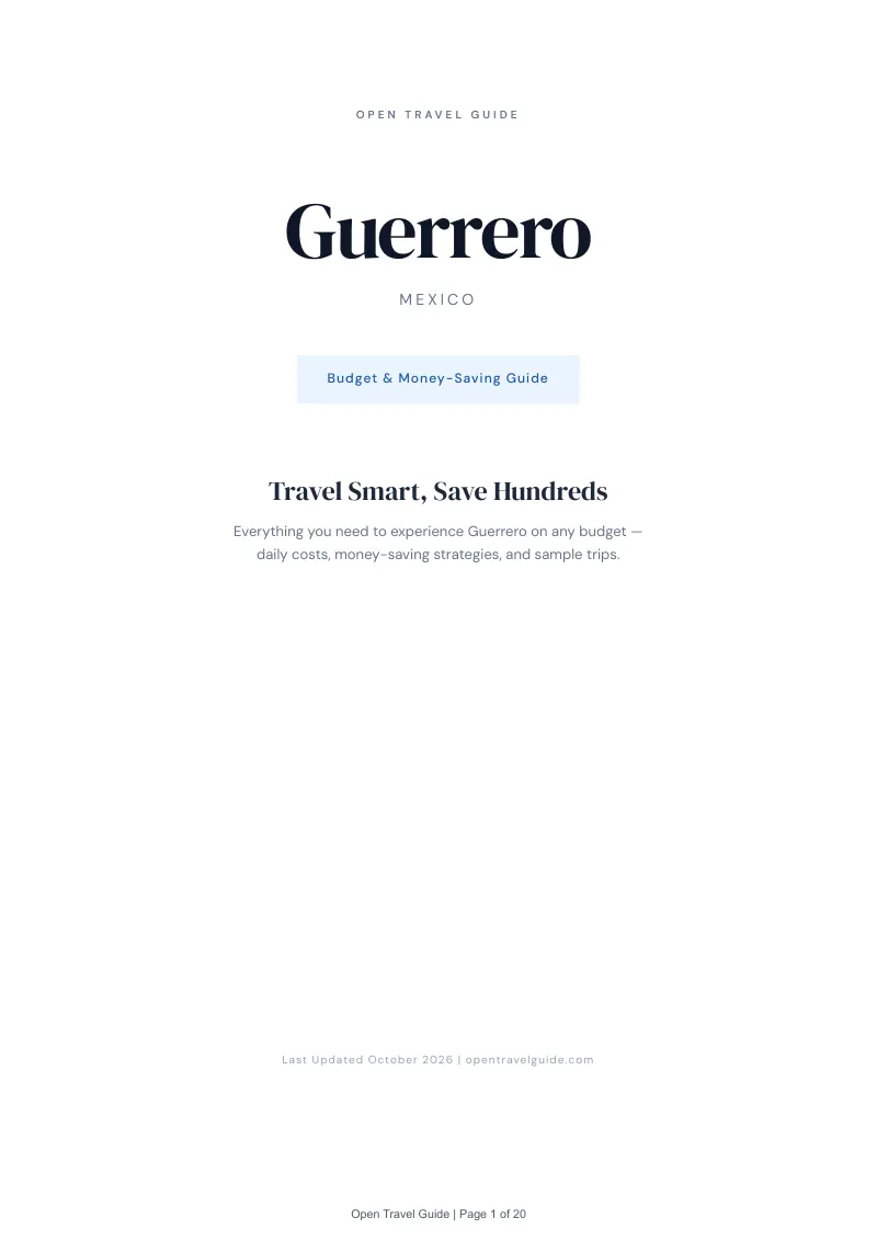 Guerrero Budget & Money-Saving Guide: Cover