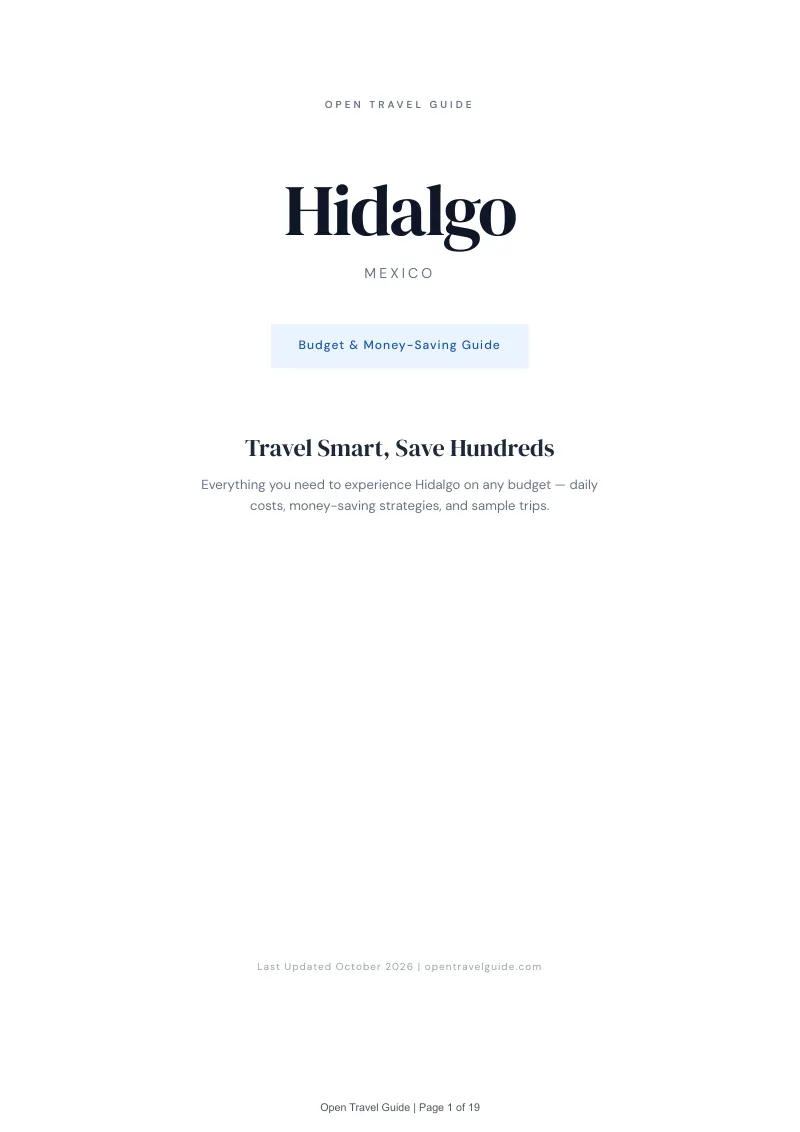 Hidalgo Budget & Money-Saving Guide: Cover