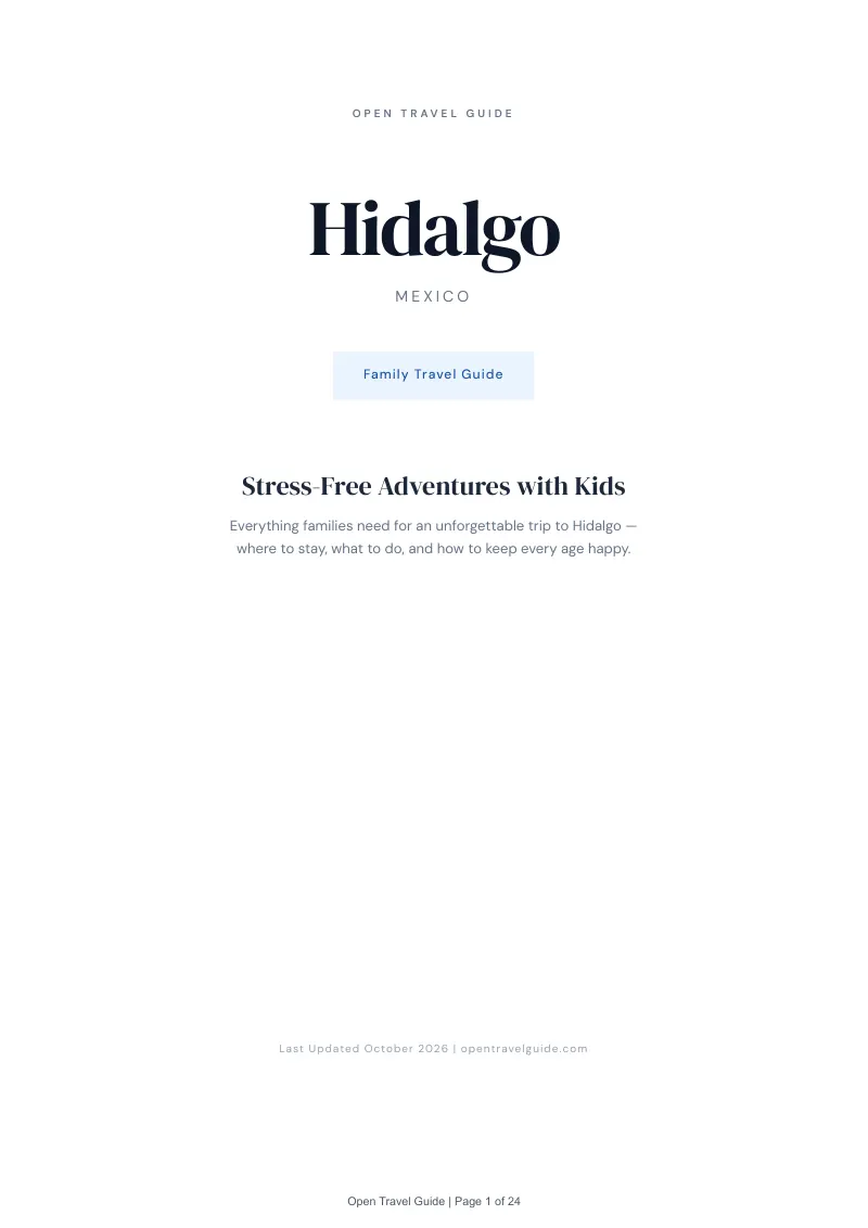 Hidalgo Family Travel Guide: Cover