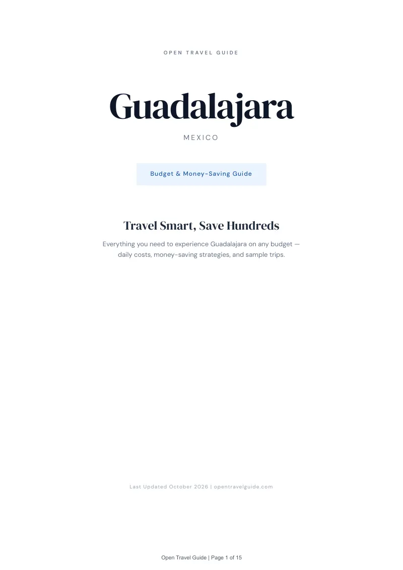 Guadalajara Budget & Money-Saving Guide: Cover