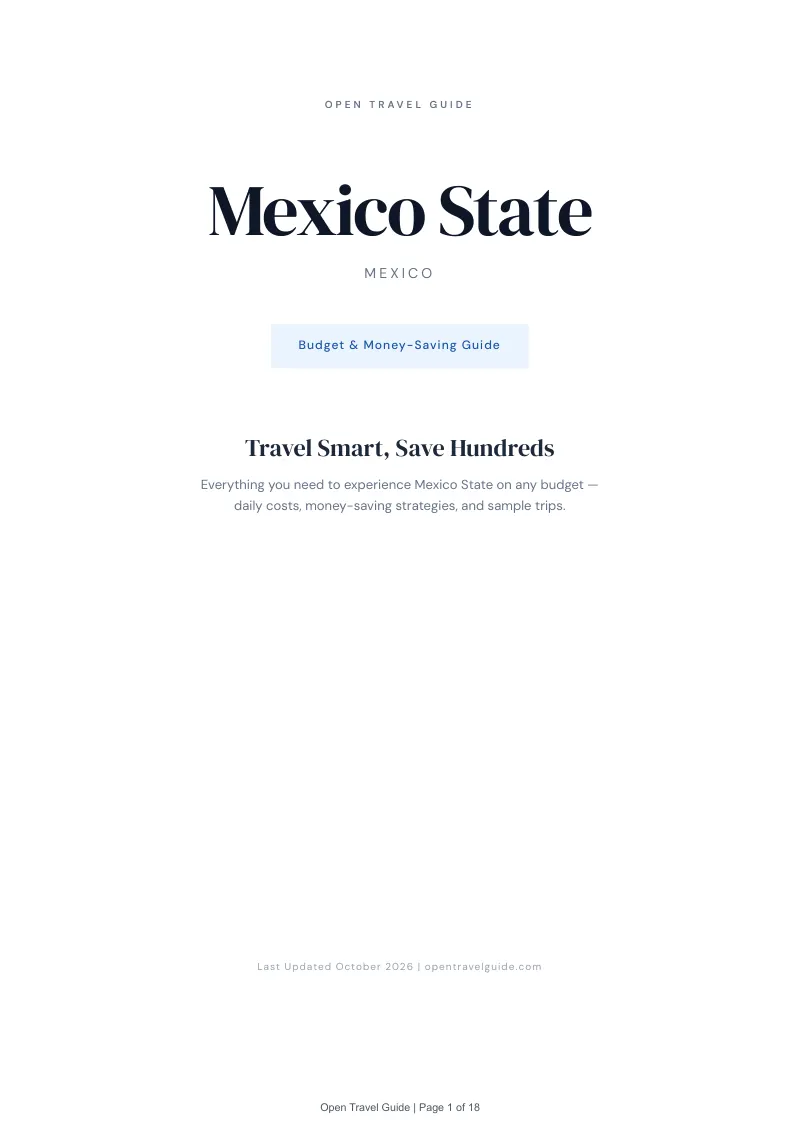 Mexico State Budget & Money-Saving Guide: Cover