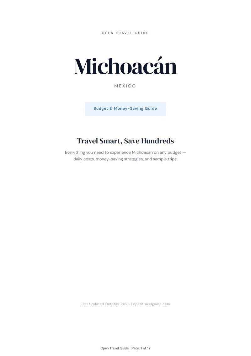 Michoacán Budget & Money-Saving Guide: Cover