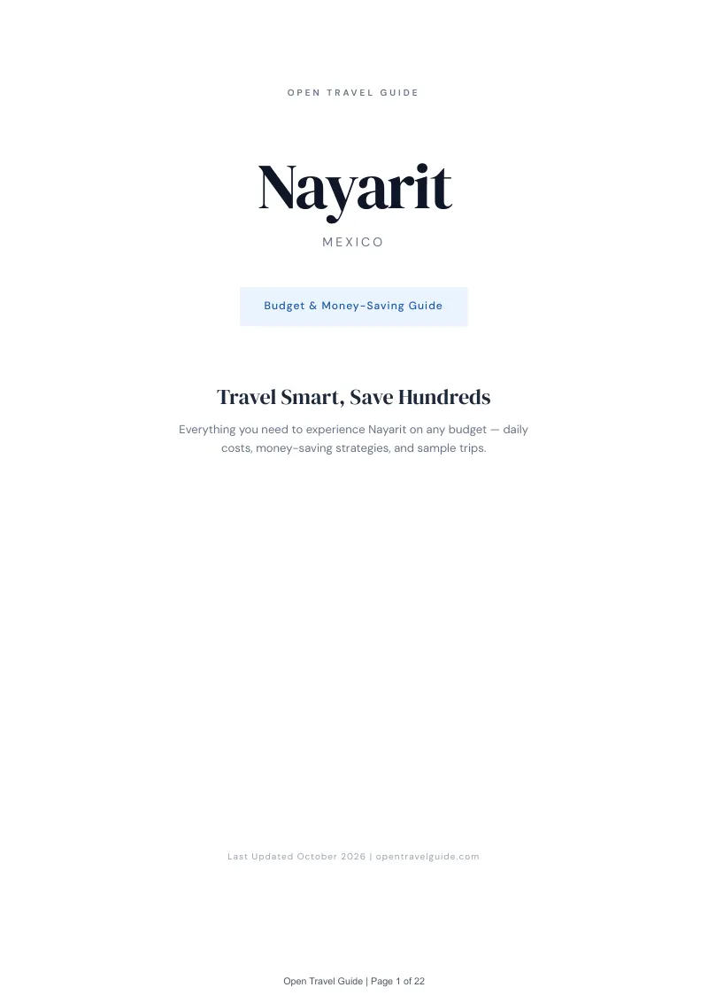 Nayarit Budget & Money-Saving Guide: Cover