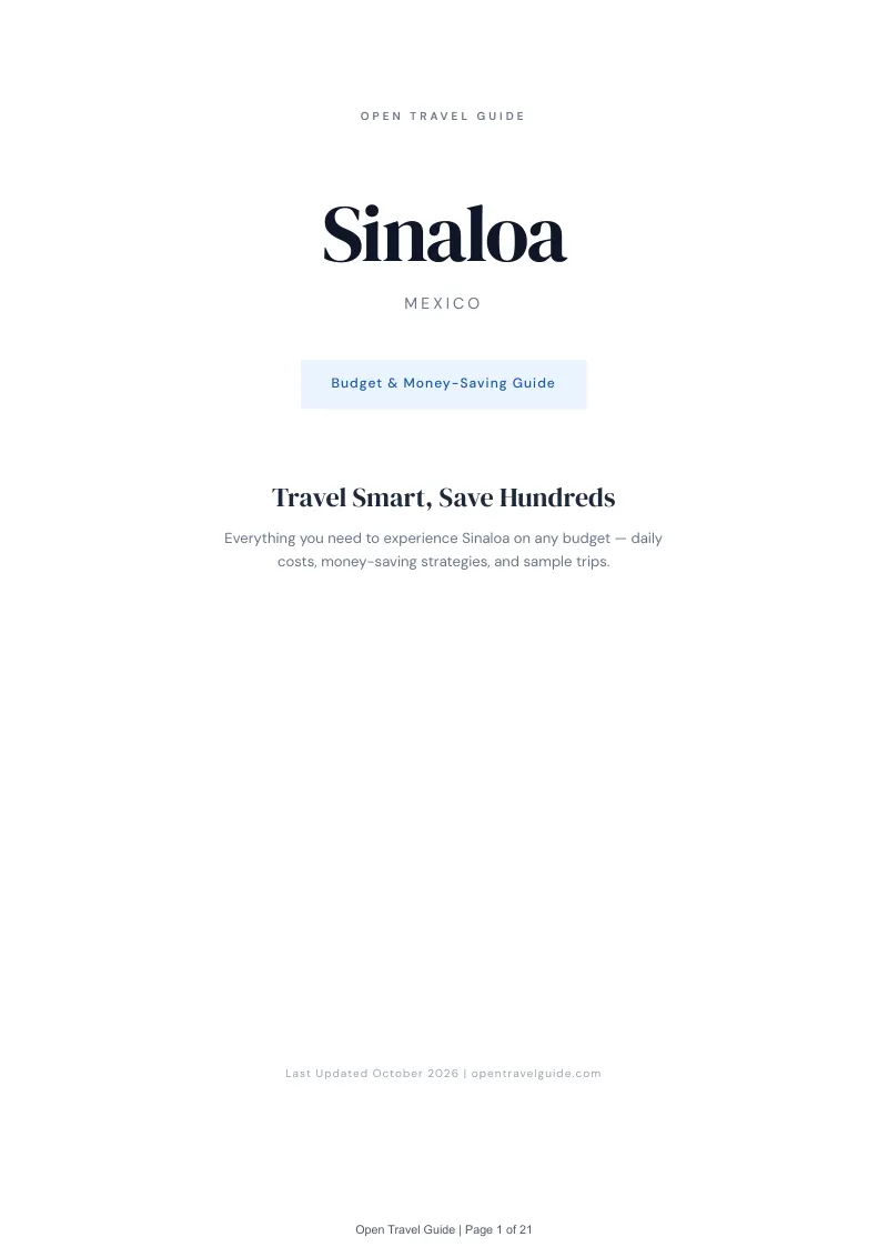 Sinaloa Budget & Money-Saving Guide: Cover