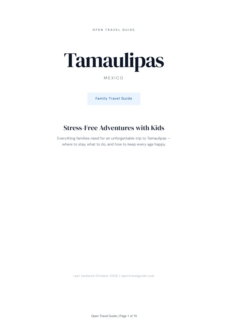Tamaulipas Family Travel Guide: Cover