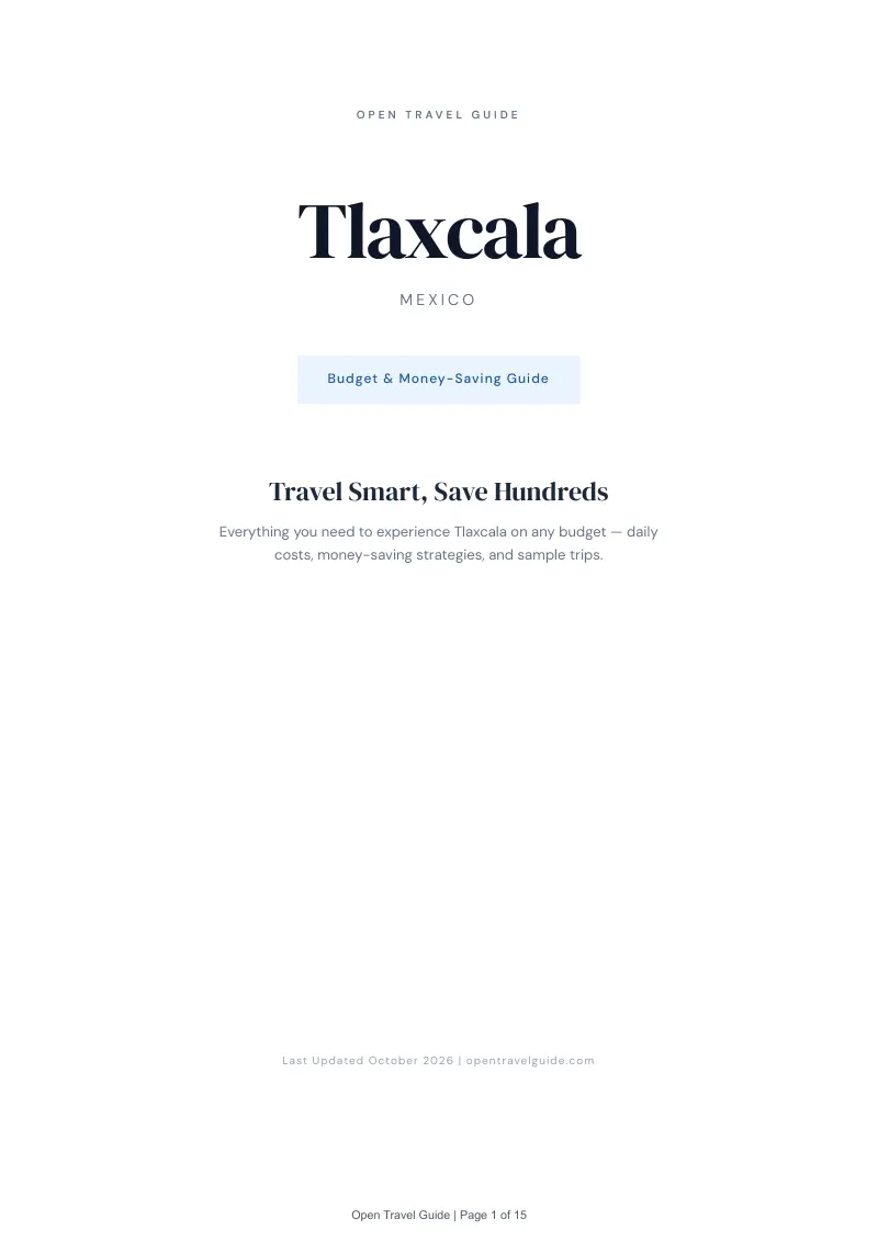 Tlaxcala Budget & Money-Saving Guide: Cover