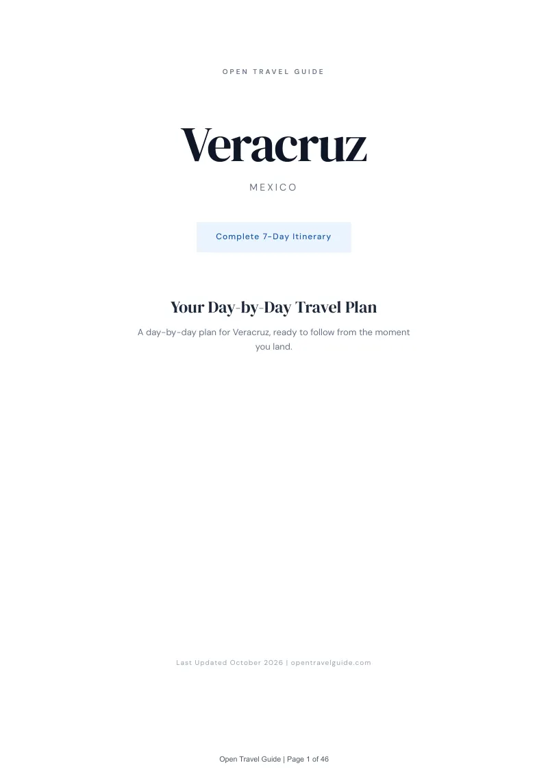 Veracruz 7-Day Itinerary: Cover