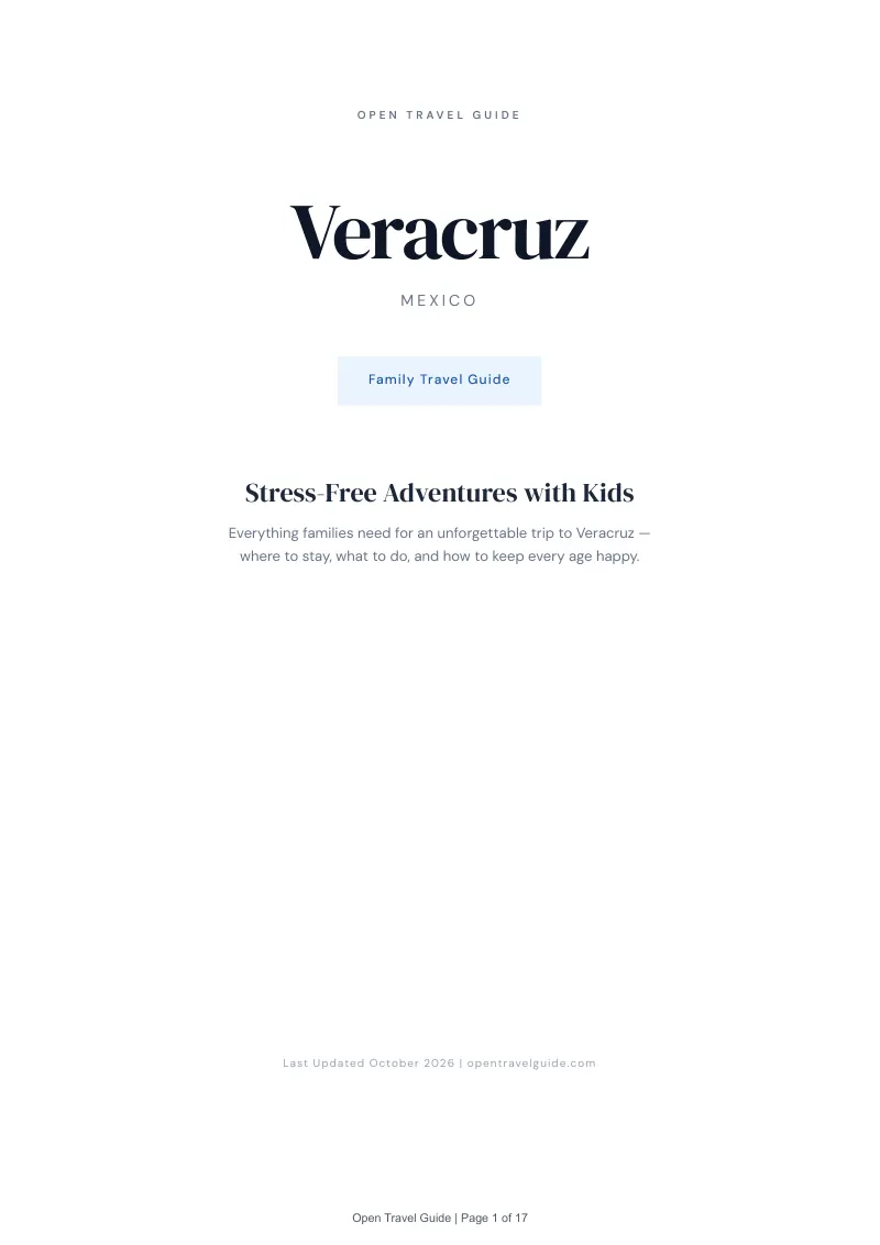 Veracruz Family Travel Guide: Cover