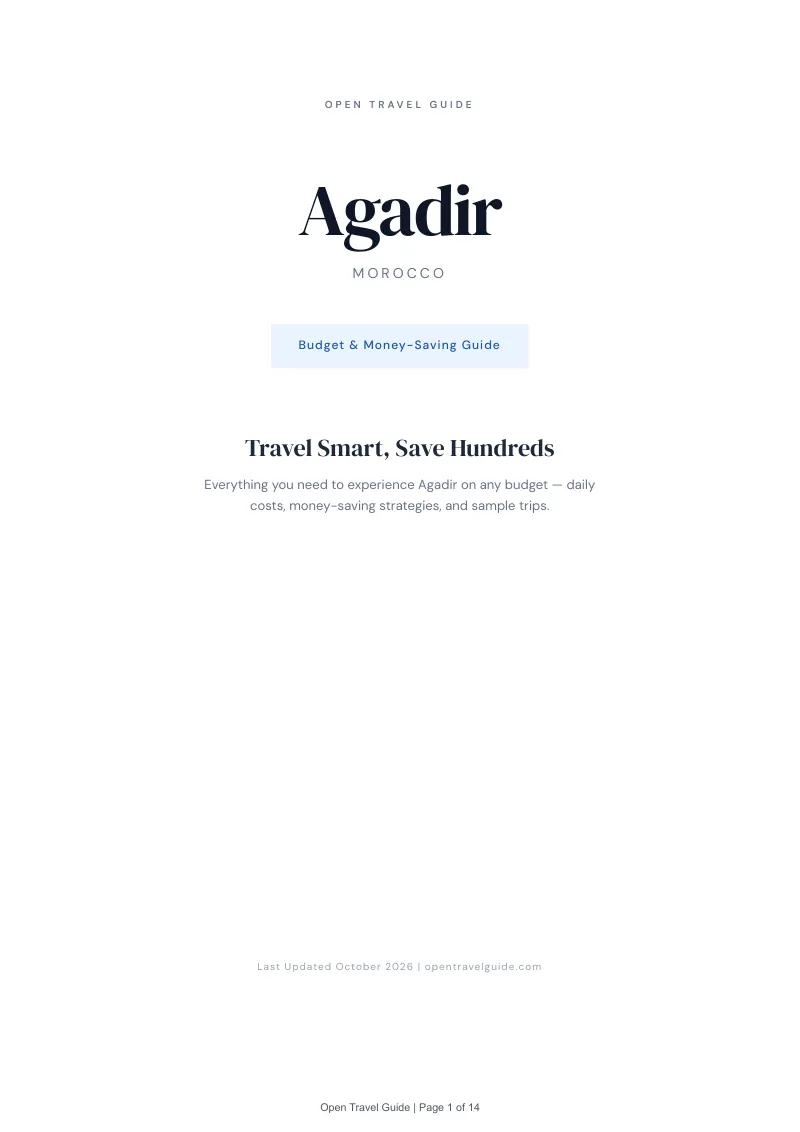 Agadir Budget & Money-Saving Guide: Cover