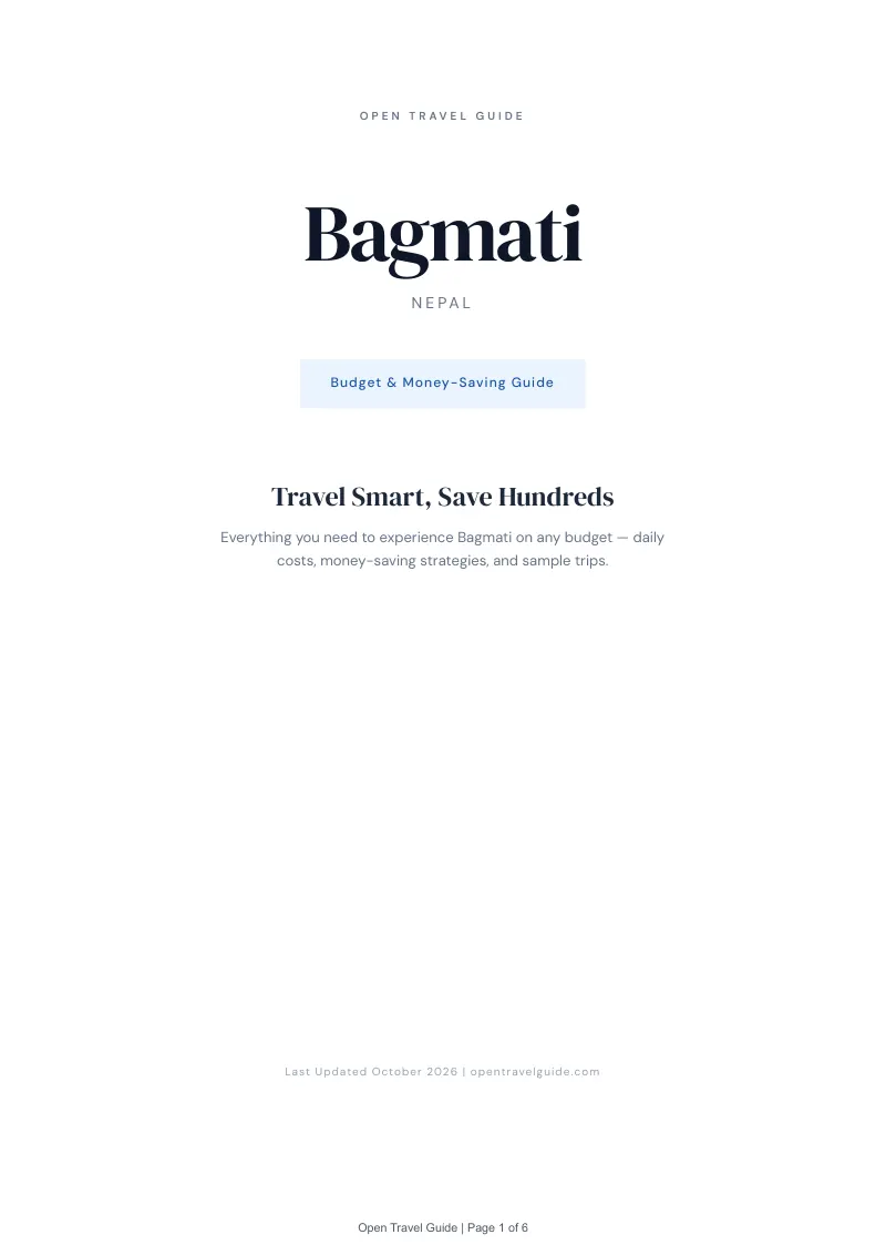 Bagmati Budget & Money-Saving Guide: Cover