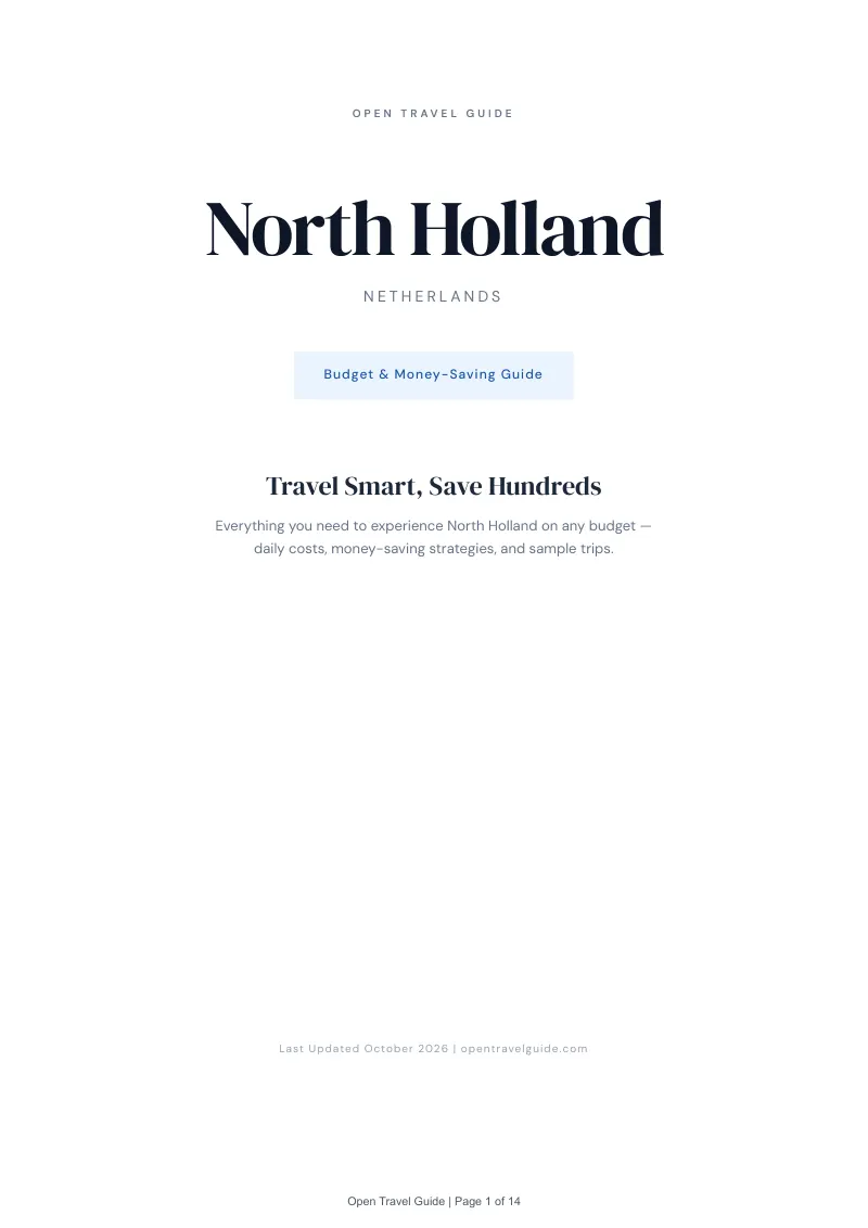 North Holland Budget & Money-Saving Guide: Cover