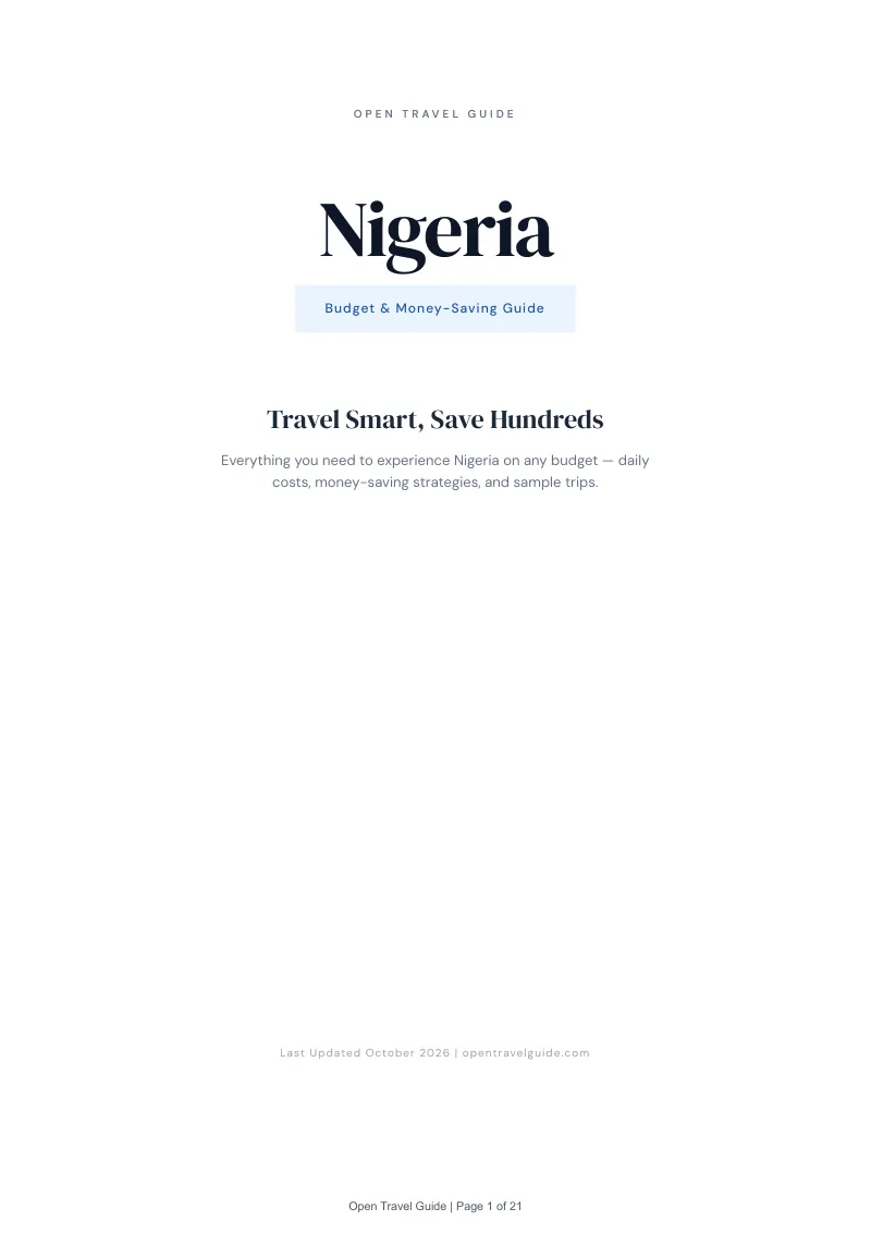 Nigeria Budget & Money-Saving Guide: Cover