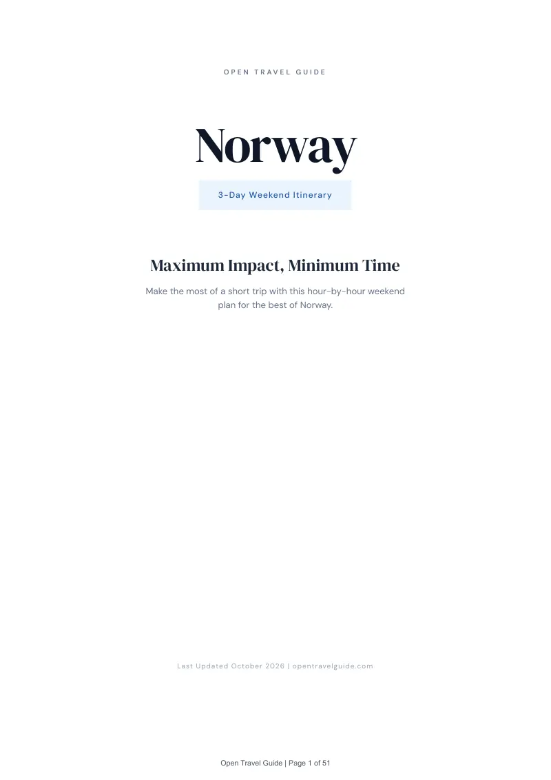 Norway 3-Day Weekend Itinerary: Cover