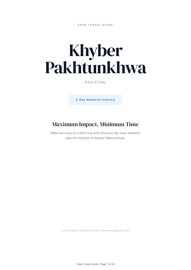 Khyber Pakhtunkhwa 3-Day Weekend Itinerary: Cover